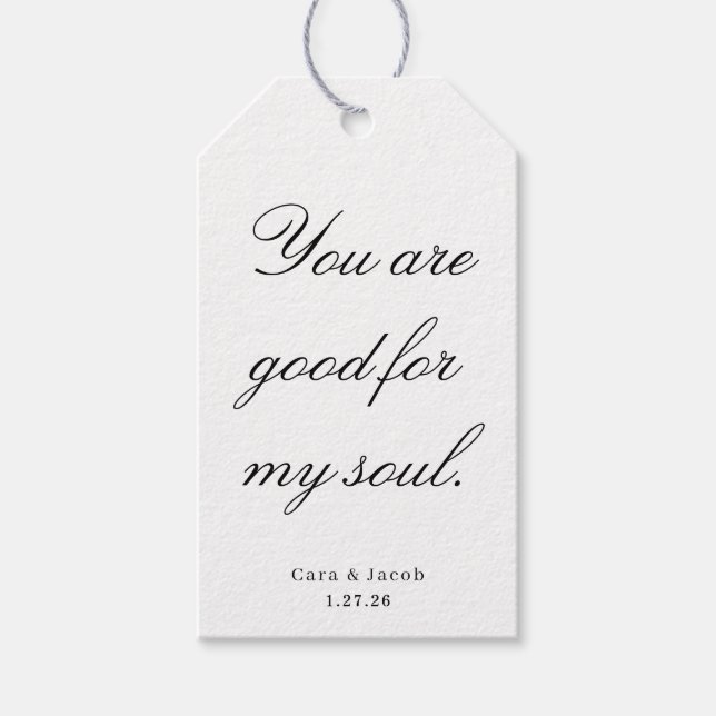 Étiquettes-cadeau Wedding Centerpiece, Bridal Shower Decoration  (Devant)