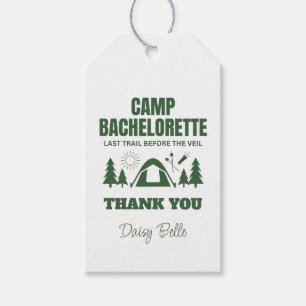 Étiquettes-cadeau Week-end de célibataire au Modern Green Camp