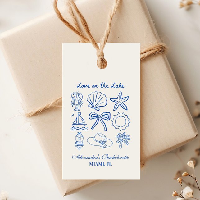 Étiquettes-cadeau Week-end de célibataire marin (Créateur téléchargé)