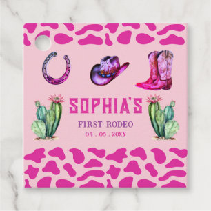 Étiquettes Cadeau Western Cowgirl First Rodeo Rose Girls Anniversair