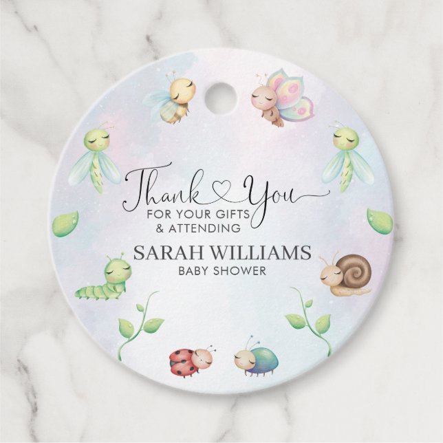 Étiquettes Cadeau Whimsical A Little Log Rainbow (Devant)