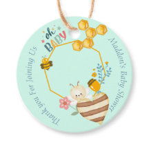 Whimsical Cute Honeycomb Baby shower personnalisé