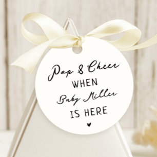 Étiquettes Cadeau Whimsical Pop And Cheer Baby shower Faveurs