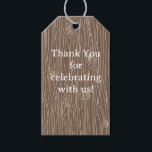 Étiquettes-cadeau Whimsical Rustic Wood Grain Forêt de bois<br><div class="desc">Customize however you want.</div>