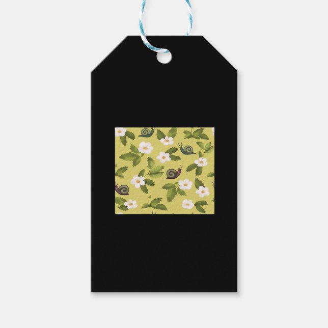 Étiquettes-cadeau Whimsigoth Snail Classic (Devant)