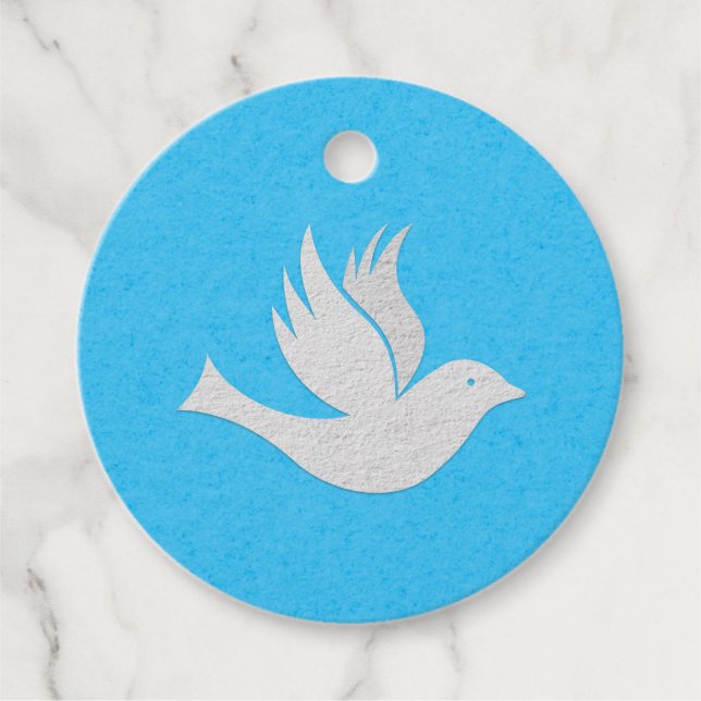 Étiquettes Cadeau White Dove Holiday (Devant)