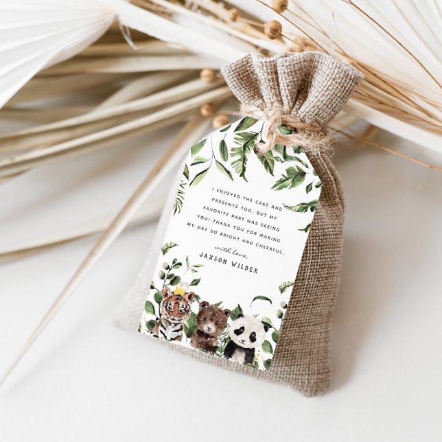 Étiquettes-cadeau Wild One 1er anniversaire Merci de fête (Créateur téléchargé)