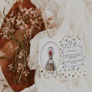 Étiquettes-cadeau Wildling Whimsical   Merci Animaux vintages