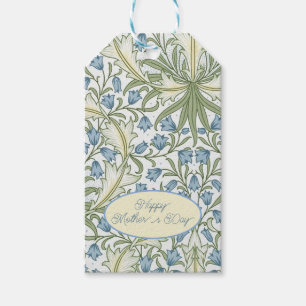 Étiquettes-cadeau William Morris, Blue Bellflowers Fête des mères