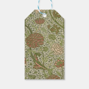 Étiquettes-cadeau William Morris Cray Fleur de Sauge Floral Botaniqu