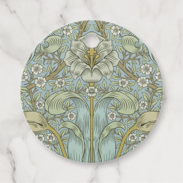 Étiquettes Cadeau William Morris Spring Thicket : Floral antique (Devant)