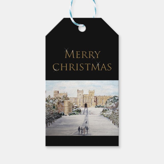 Étiquettes-cadeau Winter at Windsor Castle (Devant)