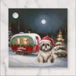 Étiquettes Cadeau Winter Havanese Caravan Christmas Adventure<br><div class="desc">Laissez-vous tenter par la magie d'une nuit d'hiver enneigée alors qu'une caravane glisse gracieusement à travers le paysage illuminé par la lune. La beauté sereine de la neige scintillante et l'éclat enchanteur de la lune créent une scène captivante, promettant une aventure de Noël inoubliable remplie de chaleur, de joie et...</div>