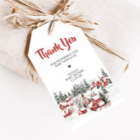 Winter It Take a Village Baby shower Favoriser Tag