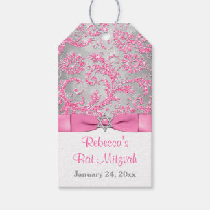 Étiquettes-cadeau Winter Wonderland Bat mitzvah Favoriser Tags - Ros