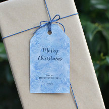 Winter Wonderland Bleu gelé motif