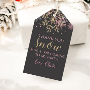 Étiquettes-cadeau Winter Wonderland Snowflake Favoriser Tags