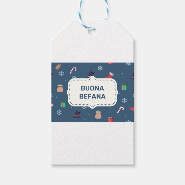 Étiquettes-cadeau xmas buona Befana (Devant)