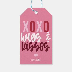 Étiquettes-cadeau XOXO Embrasse et embrasse la Saint-Valentin