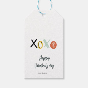 Étiquettes-cadeau "XOXO" Joyeuse Saint-Valentin