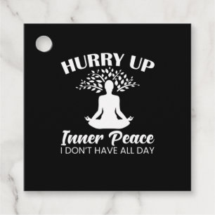 Étiquettes Cadeau Yoga Lover   Yofa Dépêche-Toi De La Paix Intérieur