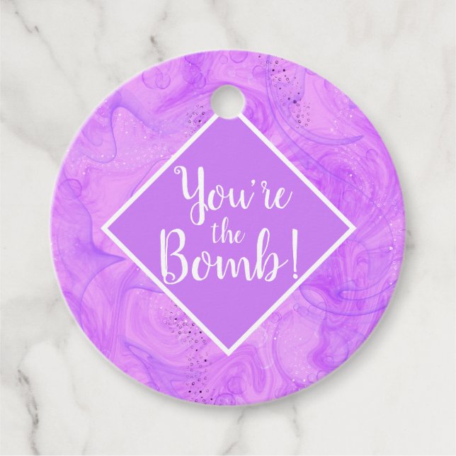 Étiquettes Cadeau you're the bomb Christmas spa  Note Card (Devant)