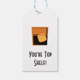 Étiquettes-cadeau "You're Top Shelf" Bourbon/Whisky - Tags cadeaux