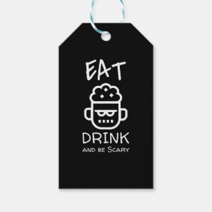 Étiquettes-cadeau Zombie d'Halloween