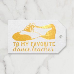 Étiquettes Cadeaux À mon professeur de danse préféré Oxford Tap Shoe
