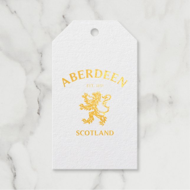 ÉTIQUETTES CADEAUX ABERDEEN (Recto)
