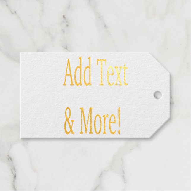 Étiquettes Cadeaux Ajouter du texte et plus ! Customisez votre propre (Recto (horizontal))