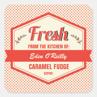 Étiquettes cadeaux alimentaires vintages - Noël