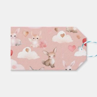 Étiquettes Cadeaux Animaux Bébé Cupidon – Pastel A