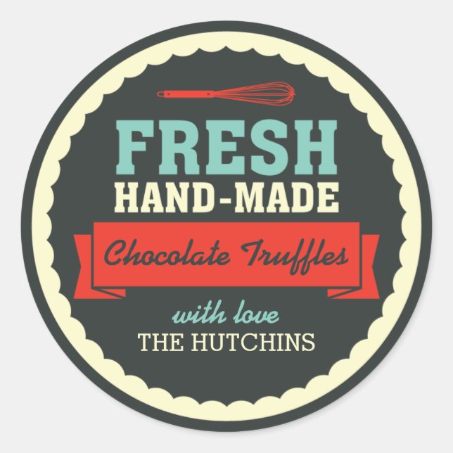 Étiquettes cadeaux artisanaux vintages (Devant)