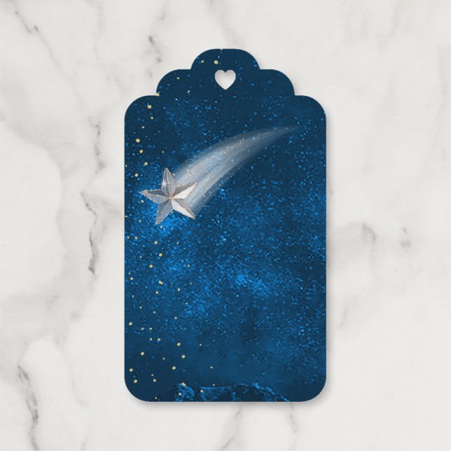 Étiquettes Cadeaux Baby shower Twinkle Twinkle Stars (Verso)