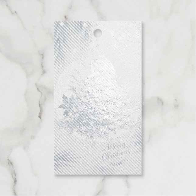 Étiquettes Cadeaux Balise Cadeau Foil, Balises Cadeau Rectangle Foil, (Recto)