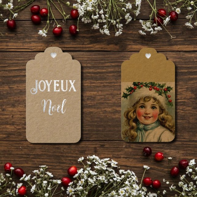 Étiquettes Cadeaux Balise cadeau Joyeux Noël Foil (Créateur téléchargé)