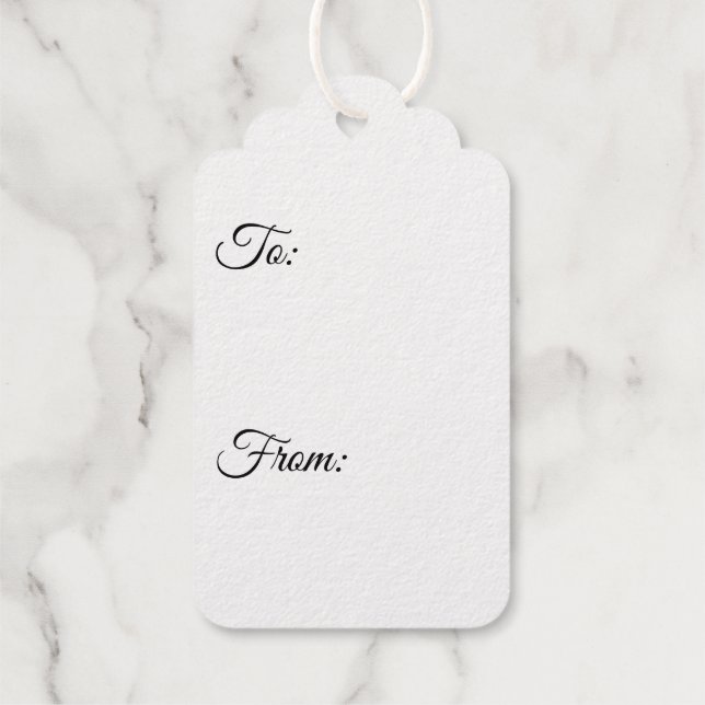 Étiquettes Cadeaux Balise cadeau Lady Père Noël Foil (Verso)