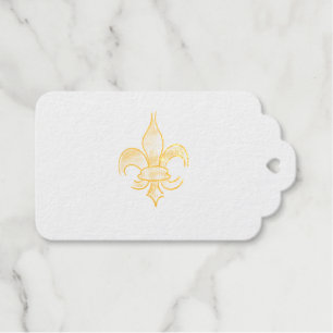 Étiquettes Cadeaux Balise d'encre Fleur De Lis