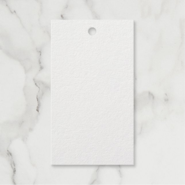 Étiquettes Cadeaux Balises cadeaux personnalisées Rectangle blanc (Recto)