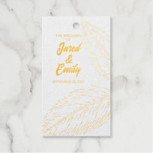 Étiquettes Cadeaux Balises Gold Foil