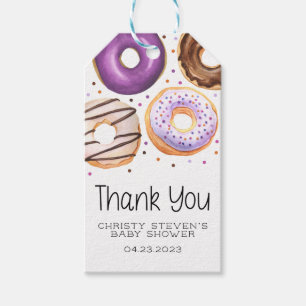 Étiquettes Cadeaux Bébé Donut Sprinkle