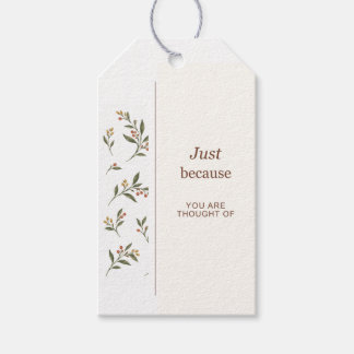 Étiquettes Cadeaux Branches de Baies Juste Parce Q