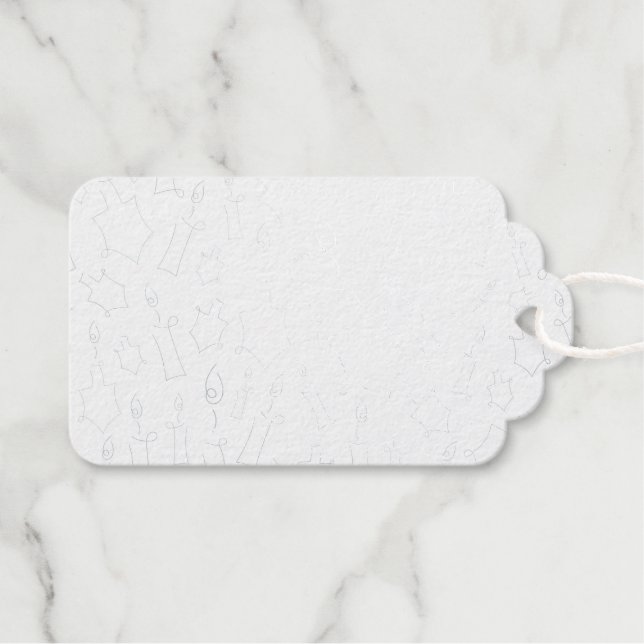 Étiquettes Cadeaux Chanoukah (Recto (horizontal))