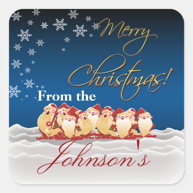 Étiquettes cadeaux Christmas Elves (Devant)