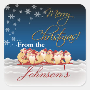 Étiquettes cadeaux Christmas Elves