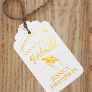 Étiquettes Cadeaux Classe de 2025 Félicitations Photo Graduation