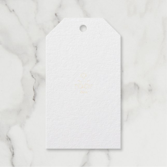 Étiquettes Cadeaux Classique Rose décorative blanche design (Recto)
