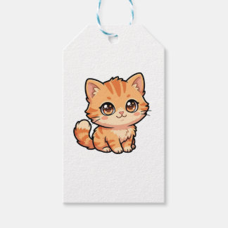 Étiquettes Cadeaux Classiques de Chatons Tabby Ora