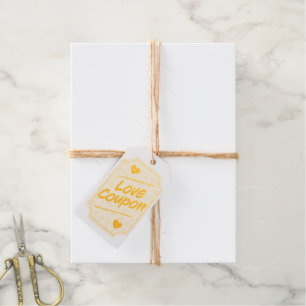 Étiquettes Cadeaux Coupon d'amour
